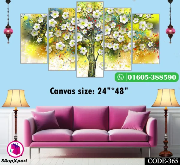 5 Part Wall Canvas (365)