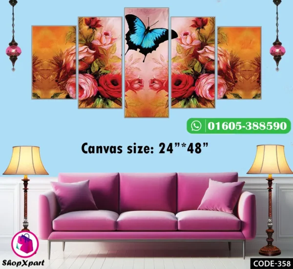 5 Part Wall Canvas (358)
