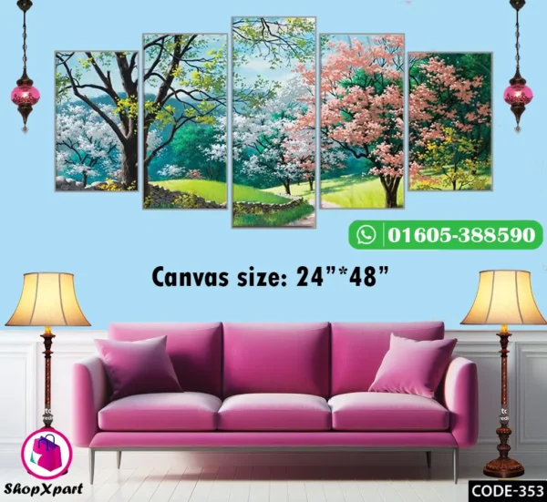 5 Part Wall Canvas (353)