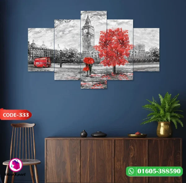 5 Part Wall Canvas (333) - Image 2