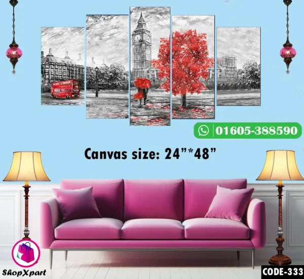 5 Part Wall Canvas (333)