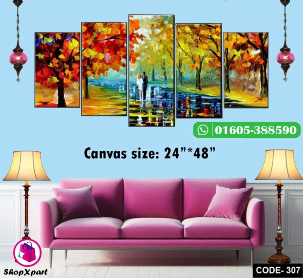 5 Part Wall Canvas (307)