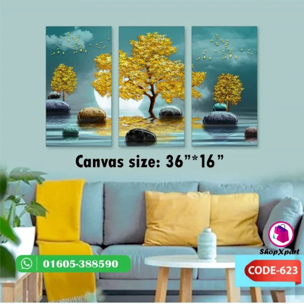 3 Part Square Canvas (623)