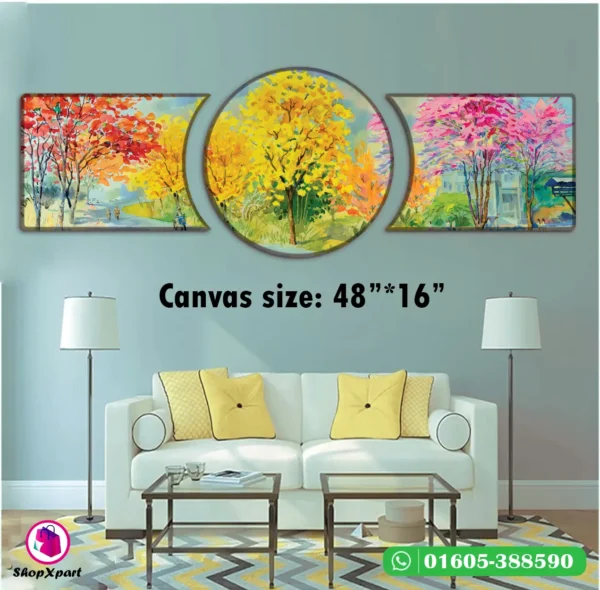 3 Part Round Canvas
