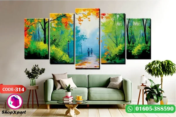 5 Part Wall Canvas (314) - Image 2