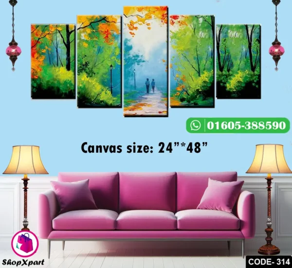5 Part Wall Canvas (314)