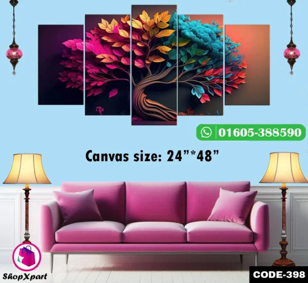 5 Part Wall Canvas (398)