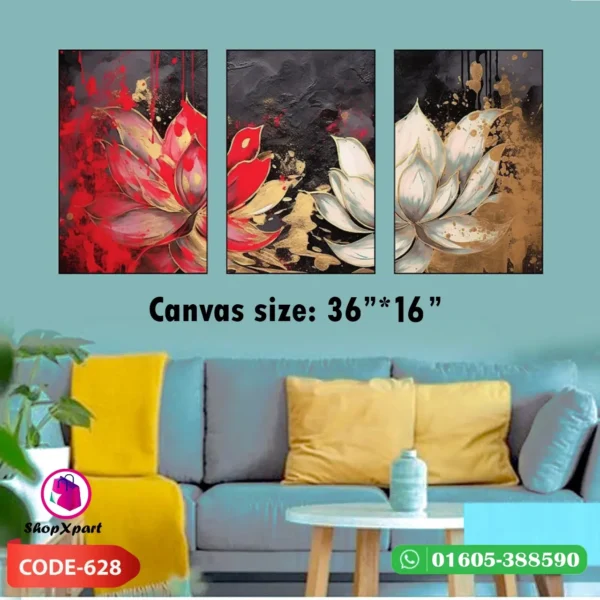 3 Part Square Canvas (628)