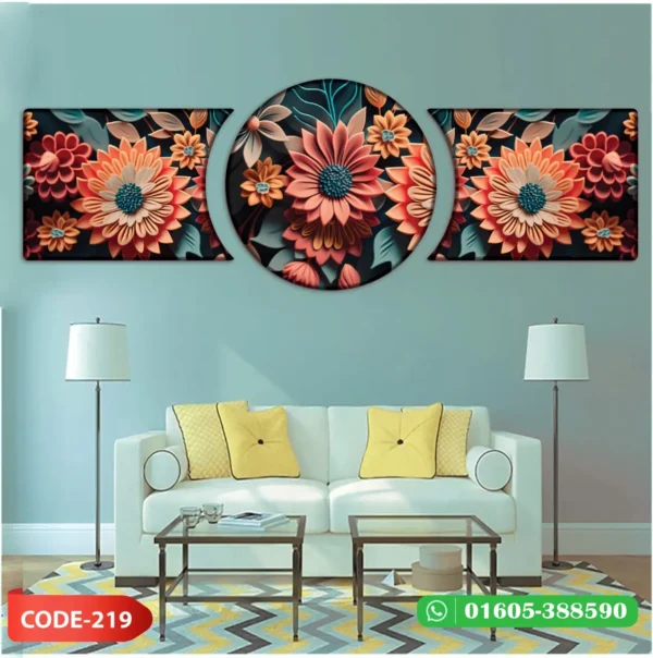 3 Part Round Canvas - Image 2