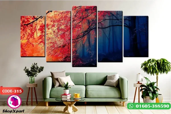 5 Part Wall Canvas (315) - Image 2