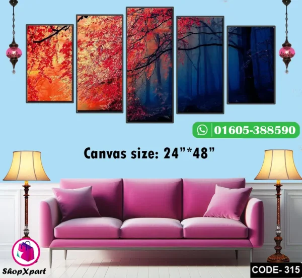 5 Part Wall Canvas (315)