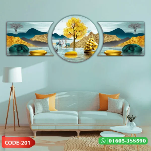 3 Part Round Canvas - Image 2