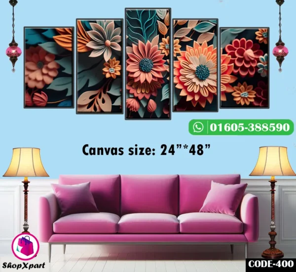 5 Part Wall Canvas (400)