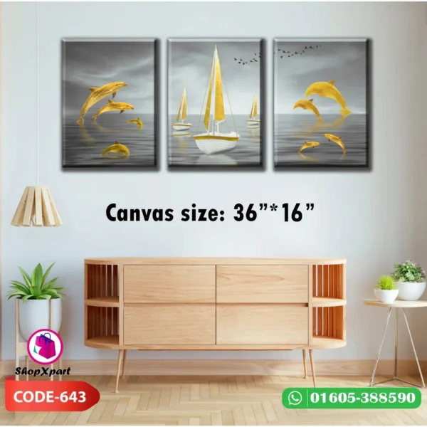 3 Part Square Canvas (643)