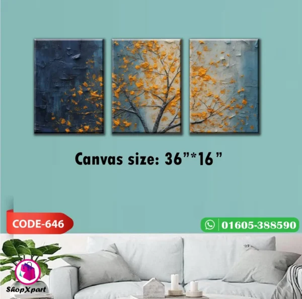 3 Part Square Canvas (646)