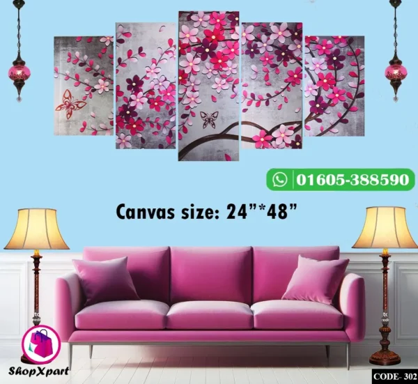 5 Part Wall Canvas (302)